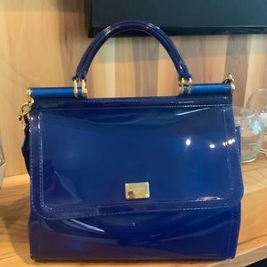 Blue Dolce and Gabbana bag.